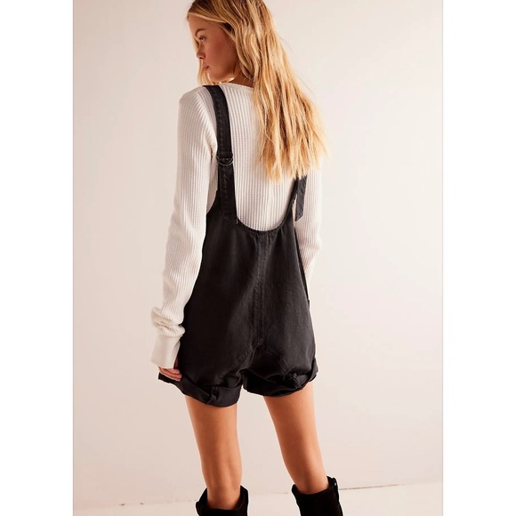 NEW We The Free High Roller Shortall Black True North Relaxed Oversized Boho M‎ - Picture 2 of 6